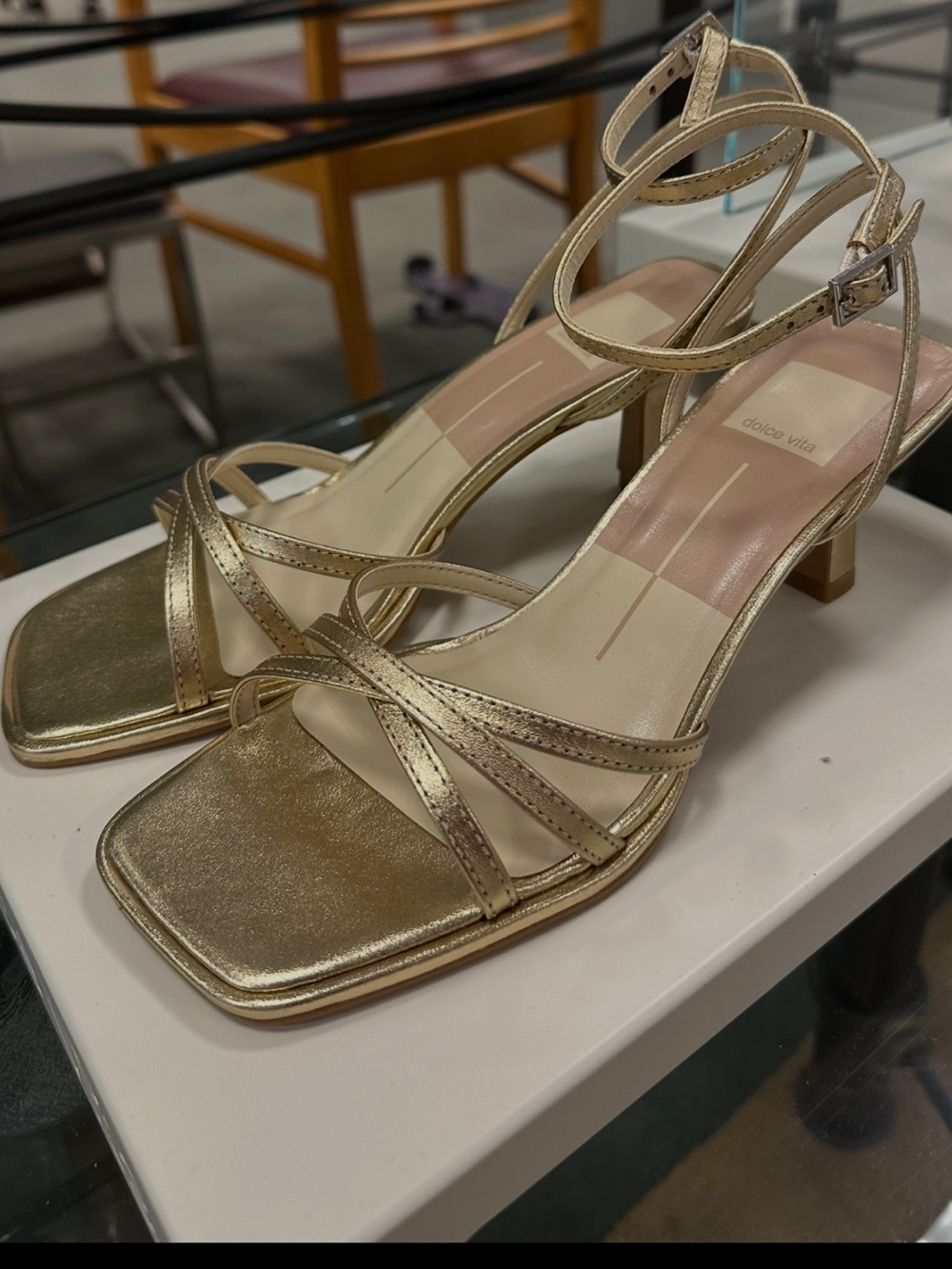 Dolce Vita Manji Metallic Heels